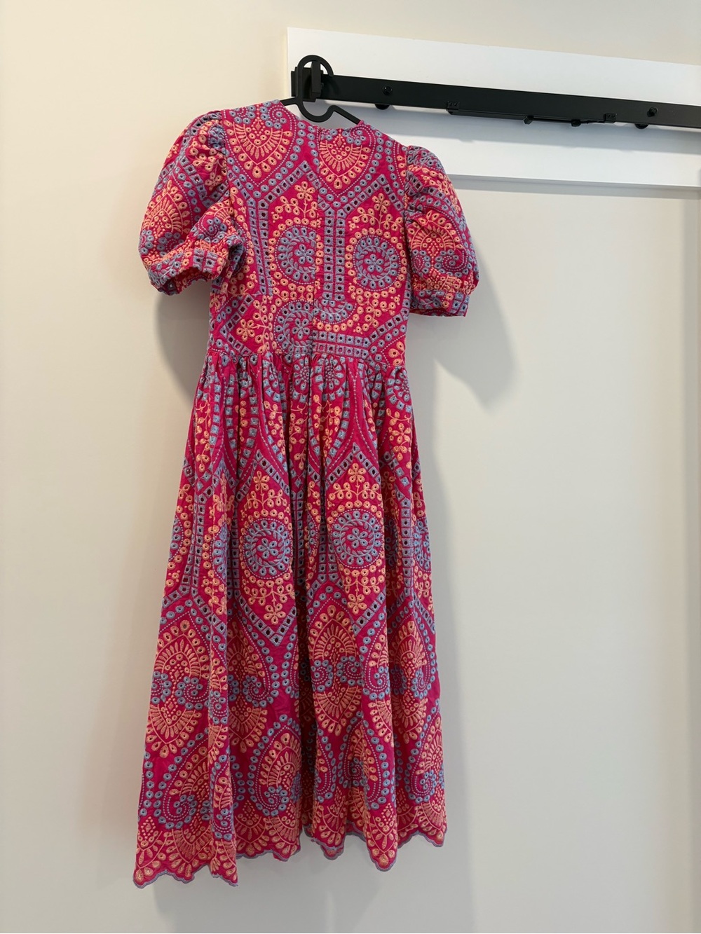 Chicwish Women’s Eyelet Embroidered Midi Dress - Picture 2 of 4